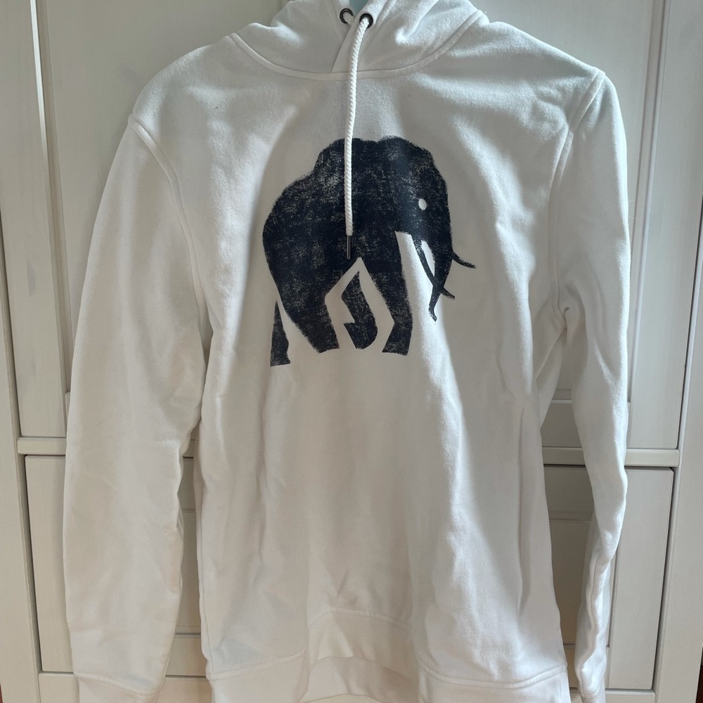 white elephant hoodie